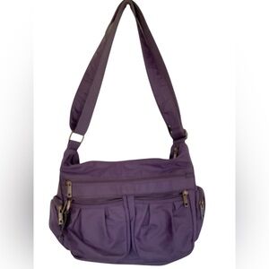 Tenxiter Purple Women's Small Crossbody Nylon Bag